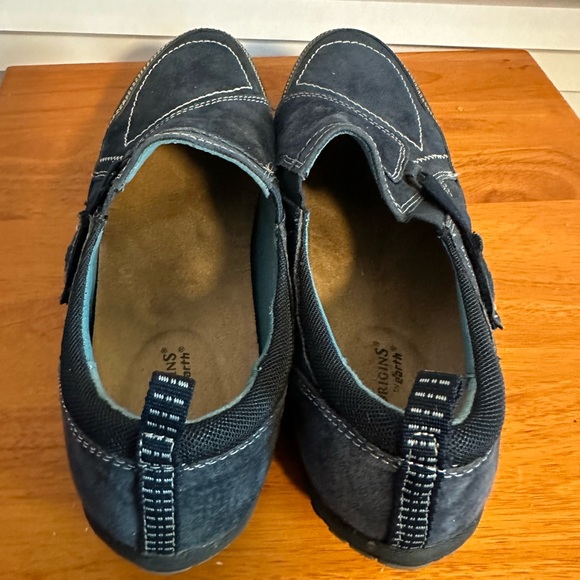 Earth Origins Alison Womens Blue Suede Strap Lifestyle Sneakers Shoes - Picture 7 of 10